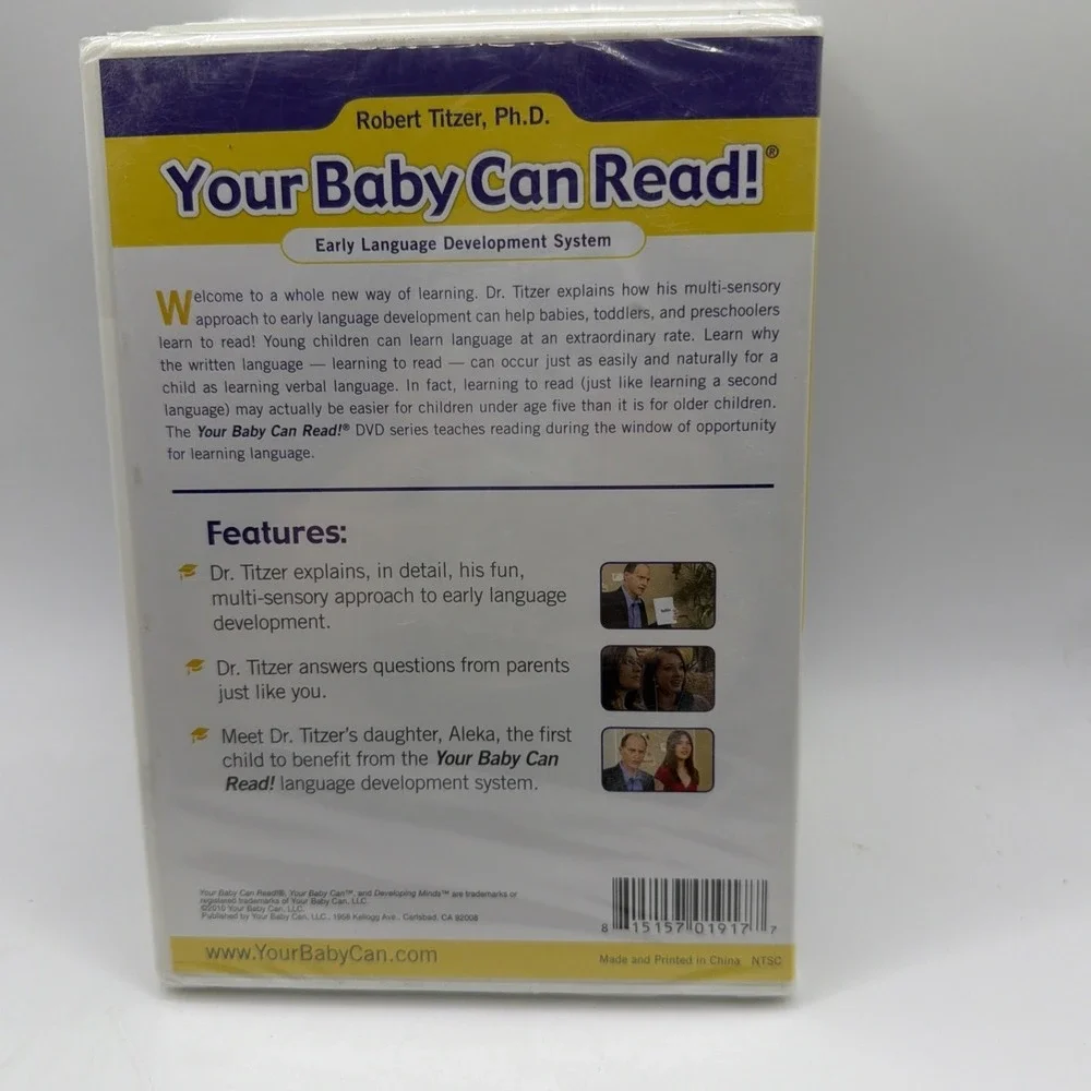 Your Baby Can Read DVD Lot  Of 5 Your Child Can Read Set Early Learning Titzer
